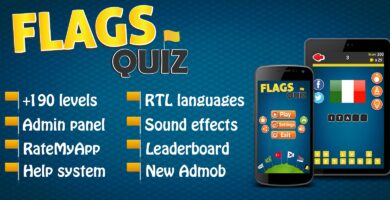 Flags Quiz – Android Game with Admin Panel