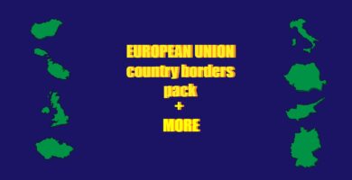 European Union Country Borders Pack