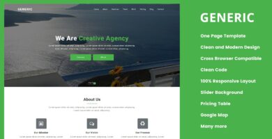 Generic – Responsive Onepage Business Template