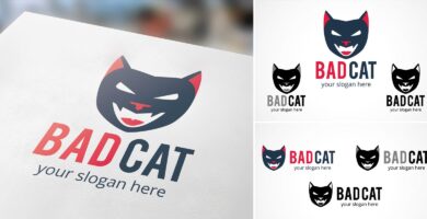 Bad Cat – Logo Template