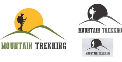 Mountain Trekking – Logo Template