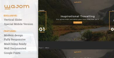 Wajom – Travelling Website Template