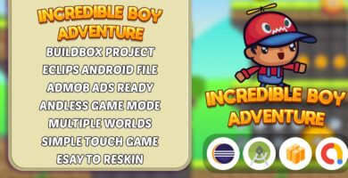 Incredible Boy Adventure – Buildbox Template