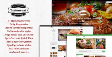SM Restaurant – Ready-made design for Magento