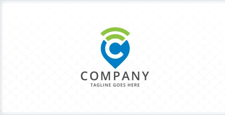 Letter C – Geo Tagging Logo