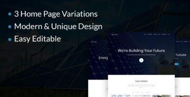 Energy Management Landing Page HTML Template