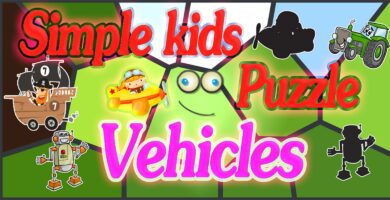Simple Kids Puzzle Vehicles – Unity Source Code