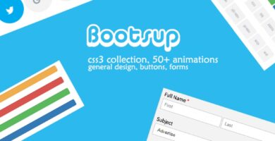 Bootsup – A CSS3 Collection of Buttons and Forms