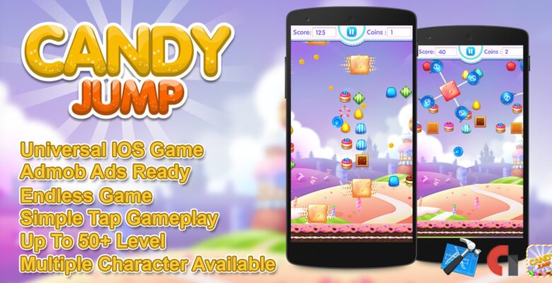 Candy Jump iOS Xcode Source Code With Admob