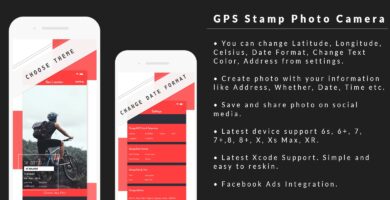 GPS Stamp Photo Camera  – iOS Source Code