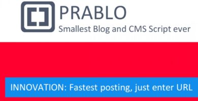 Prablog – PHP Blog CMS Script