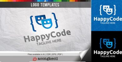 Happy Code – Logo Template