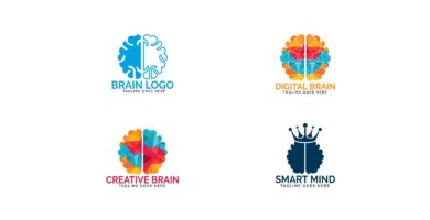 Set of Brain Logo