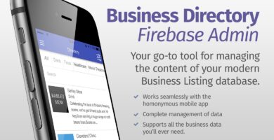 Ionic Business Directory Firebase Admin UI