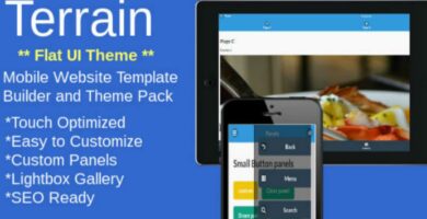 Terrain – jQuery Mobile Flat UI HTML Template