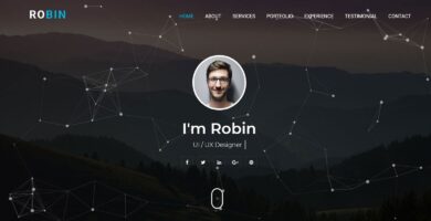 Robin – Personal Portfolio HTML Template