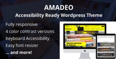Amadeo Pro – Accessibility Ready WordPress Theme