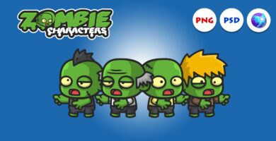 Mini Zombie Characters