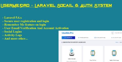 UserMe Pro – Laravel Social Auth System