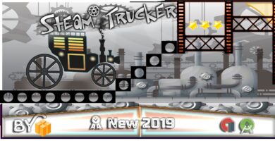 Steam Trucker Game – Buildbox Template