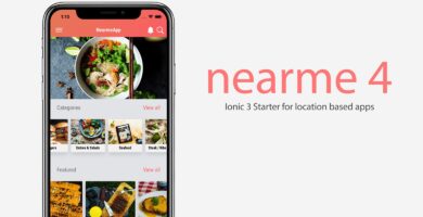 Nearme – Ionic 3 Starter for Location Based Apps