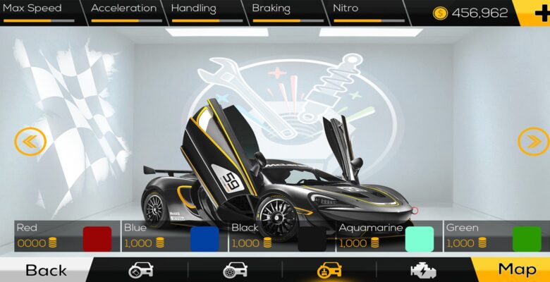 Racing Car Game UI Template Pack 3