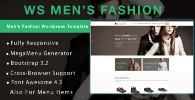 WS Mens Fashion –  WooCommerce Theme