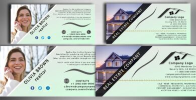 Simplicity Real Estate Business Card Template PSD