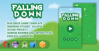 Falling Down – Buildbox Game Template