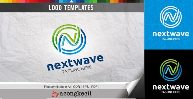 Next Wave V2 – Logo Template