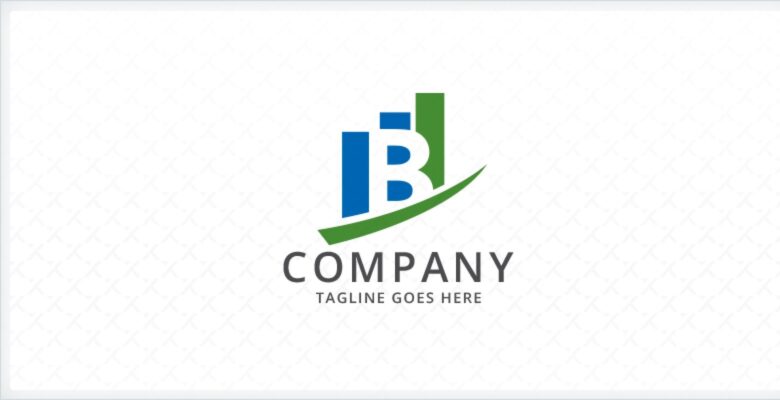 Letter B – Bar Charts Logo