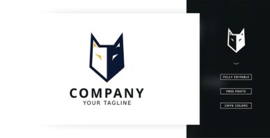 Strong Wolf Logo Template