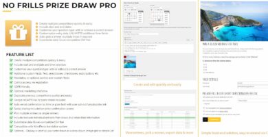 No Frills Prize Draw Pro WordPress Plugin