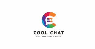 Cool Chat C Letter Logo