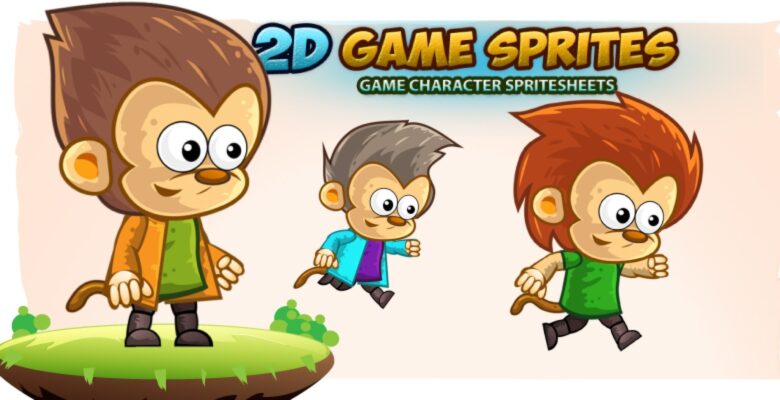 Monkey's 2D Game Character Sprites
