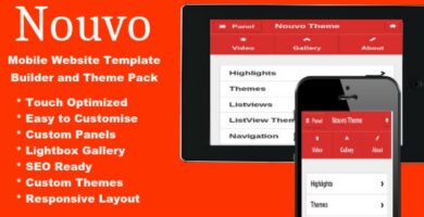 Nouvo – Mobile Website Template Pack