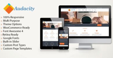 Audacity – Multi-Purpose WordPress Theme