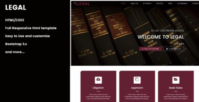 Legal HTML Template