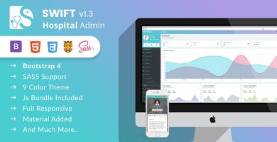 Swift Hospital – Bootstrap 4 Admin Dashboard