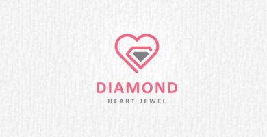 Diamond Heart – Logo Template