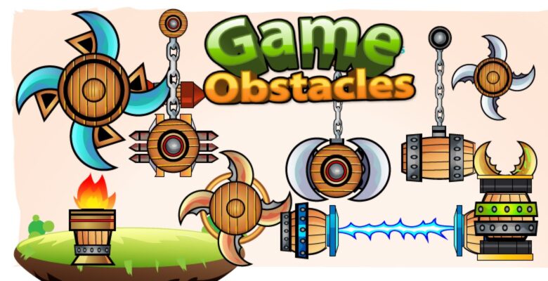 2D Game Obstacles Sprites
