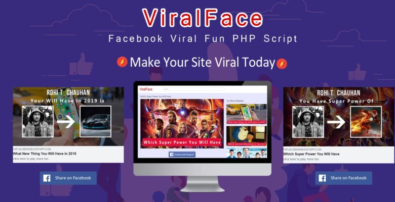ViralFace – Facebook Viral Fun App PHP Script