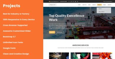 Projects – HTML5 Web Template