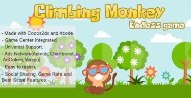 Climbing Monkey Endless Game – iOS Source Code