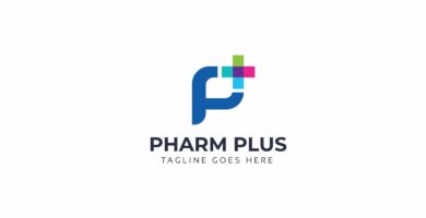 Pharm Plus P Letter Logo