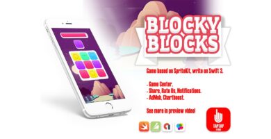 Blocky Blocks – iOS Xcode Source Code