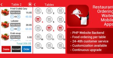 Waiter in Restaurant Android App Source Code