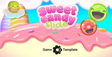 Sweet Candy Slide – Construct 2 Game Template