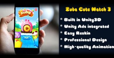 Zuba Cute Match 3 – Unity Game Source Code