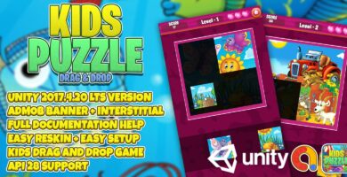 Kids Puzzle Drag And Drop – Unity Project